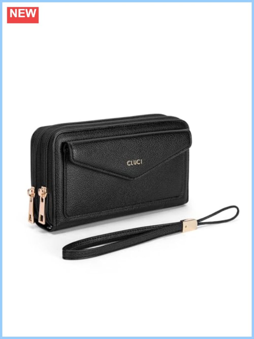 Women's Shoulder Bag and RFID Blocking Wristlet Wallet Set with Credit Card
